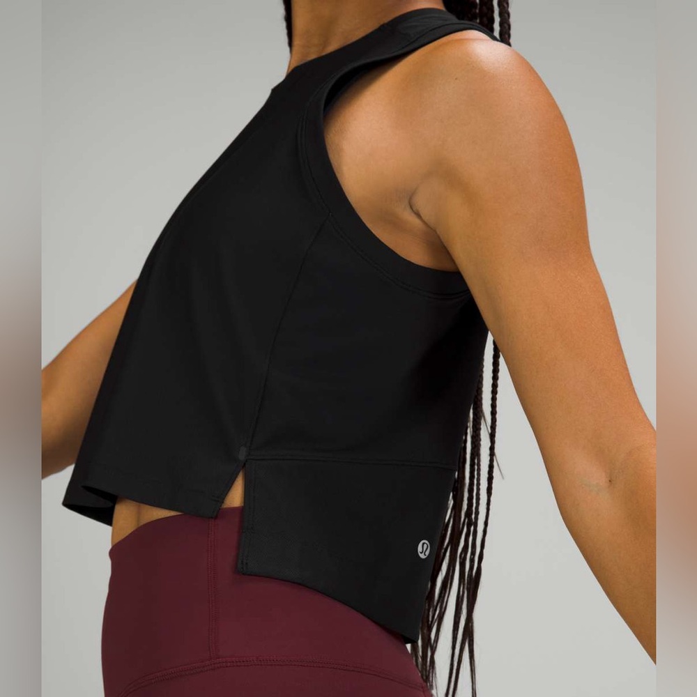 Lululemon Mesh Back Cropped Train Tank Top